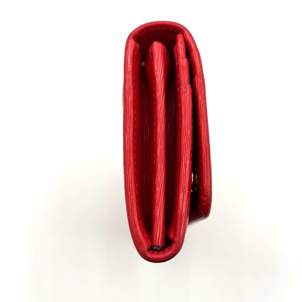 Prada Red Saffiano Leather Wallet with free Gold Chain | comes with box - Picture 5 of 13